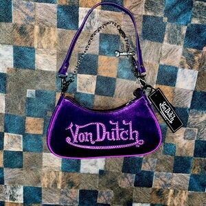 Von Dutch purple purse